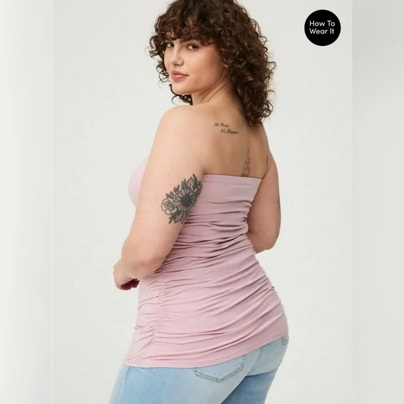 Torrid Foxy Ruched Tube Top - Picture 3 of 8